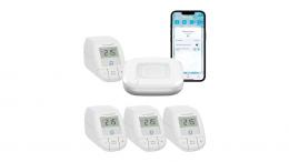 Homematic IP Smart Home Set Raumklima mit Access Point 2, 4 Heizkörperthermostate