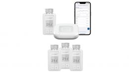 Homematic IP Smart Home Set Raumklima mit Access Point, 4 Heizkörperthermostate