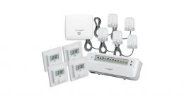 Homematic IP Smart Home Set Raumklima mit Access Point mit Fußbodenheizungscontroller, 5 Stellantriebe, 4 Wandthermostate