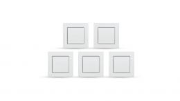 Homematic IP Smart Home Tasterwippe für Markenschalter – universal, HmIP-BRU 5er Set