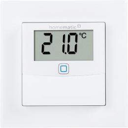 Homematic IP Smart Home Temperatur- und Luftfeuchtigkeitssensor HmIP-STHD mit Display, innen