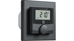 Homematic IP Smart Home Wandthermostat mit Schaltausgang HmIP-BWTH-A – für Markenschalter, anthrazit