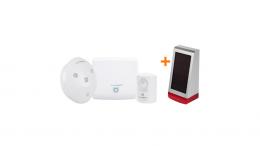 Homematic IP Starter Set Sicherheit + Homematic IP Alarmsirene HmIP-ASIR-O, außen