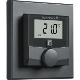 Homematic IP Wired Smart Home Wandthermostat mit Luftfeuchtigkeitssensor HmIPW-WTH-A, anthrazit