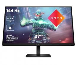 HP Omen 27k Gaming Monitor - IPS, 144Hz, Höhenverstellung, USB-C