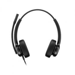 HP Poly Mission 425 Stereo-USB-Headset, kabelgebunden KI-optimierte Unterdrückung von Übertragungsgeräuschen, Superbreitband-Audio, Microsoft Teams-ze