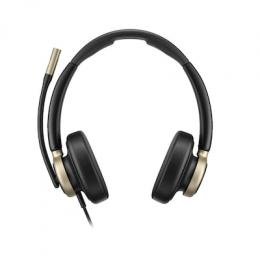 HP Poly Mission 825 Stereo-Headset mit USB-A/C, kabelgebunden Microsoft Teams-zertifiziert, Aktives Noise Cancelling (ANC), KI-Geräuschunterdrückung m