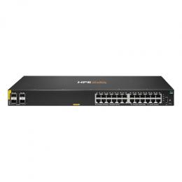 HPE Aruba Networking CX6000 Managed Switch (R8N87B) 24x 1G Ethernet, 4x 1G SFP, PoE/PoE+ 370W