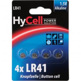 Hycell Alkaline-Knopfzelle LR 41, 1,5 V, 4er-Blister