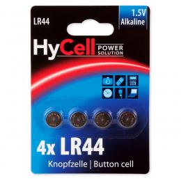 Hycell Alkaline-Knopfzelle, Typ AG-13, LR44 (4er-Pack)