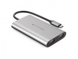 Hyper Drive USB-C zu Dual HDMI Adapter+PD, USB (M1)