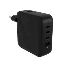 Hyper® HyperJuice® 100W USB-C GaN Travel Charger (3C+1A) - Black HyperJuice® 100W USB-C GaN Travel Charger (3C+1A) - Black
