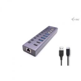 i-tec USB 3.0/USB-C Charging HUB 9port LAN + Power Adapter 60W