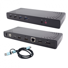 i-tec USB 3.0/USB-C/Thunderbolt, 2x HDMI Docking Station + PD 85