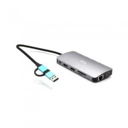 i-tec USB 3.0 USB-C/Thunderbolt 3x Display Travel Nano Dock mit LAN & Power Delivery 100 W, Reisedocking