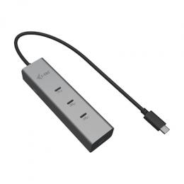 i-tec USB-C Charging Metal HUB 5port mit USB-C video 8K, Power Delivery 85W