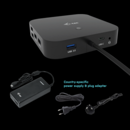 i-tec USB-C HDMI DP Docking Station mit 100W PD & B-Ware i-tec Universal Charger 112 W