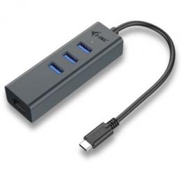 i-tec USB-C Metal 3-Port HUB with Gigabit Ethernet Adapter