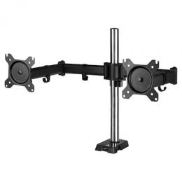 ICY BOX Monitor Stand IB-MS303-T - Tischhalterung für bis zu 86 cm (34 Zoll), USB Hub, für 2 Bildschirme