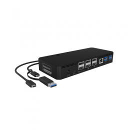 ICY BOX USB Type-C & Type-A DockingStation mit dreifachem Videoausgang, 6x USB-A, 3x HDMI, 3x DP