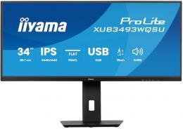 Iiyama ProLite XUB3493WQSU-B6 Business Monitor - Pivot, USB-Hub