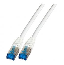 INFRALAN Patchkabel RJ45, S/FTP, Cat.6A, TPE superflex, 0.5m, grau