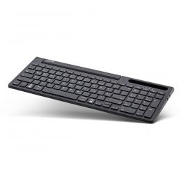 InLine 4-in-1-Tastatur, Bluetooth, mit Nummernpad, Aluminium, schwarz