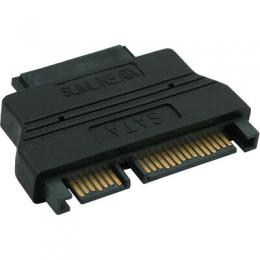 InLine Adapter SATA, SATA 22pol. Buchse (7+15) auf Slimline SATA 13pol. Stecker (7+6)