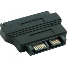 InLine Adapter SATA, SATA 22pol. Stecker (7+15) auf Slimline SATA 13pol. Buchse (7+6)