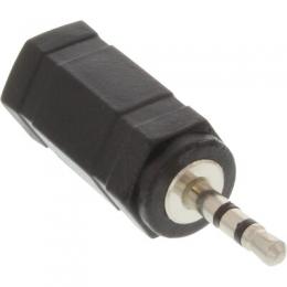 InLine Audio Adapter, 2,5mm Klinke Stecker zu 3,5mm Buchse, Stereo