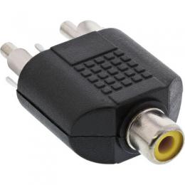 InLine Audio Adapter, Cinch Buchse an 2x Cinch Stecker