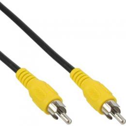InLine Cinch Kabel, Video, 1x Cinch Stecker / Stecker, Steckerfarbe gelb, 5m