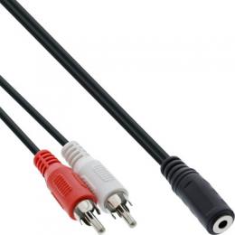 Ein Angebot für InLine Cinch/Klinke Kabel, 2x Cinch Stecker an 3,5mm Klinke Buchse, 1m InLine aus dem Bereich Kabel > Cinch zu Klinke > Standard - jetzt kaufen.