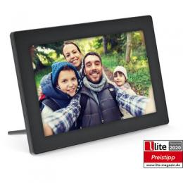 InLine, digitaler WIFI-Bilderrahmen WiFRAME, 10,1, 1280x800 16:9 LCD IPS Touchscreen, Frameo APP, schwarz