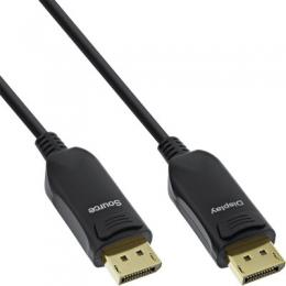 InLine DisplayPort 1.4 AOC Kabel, 8K4K, schwarz, 25m