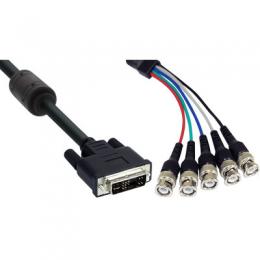 InLine DVI BNC Kabel, 5x BNC Stecker an DVI-A (12+5) Stecker, 3m