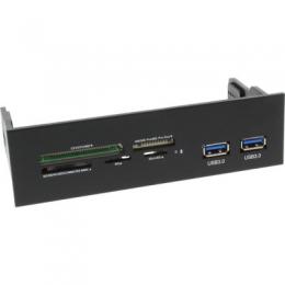 InLine Frontpanel fr den DVD-Schacht, Cardreader, 2x USB 3.0