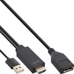 Ein Angebot für InLine HDMI ST zu DisplayPort BU Konverter Kabel, 4K, schwarz/gold, 0,3m InLine aus dem Bereich Kabel > HDMI zu DisplayPort - jetzt kaufen.