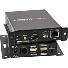 InLine HDMI USB KVM ber IP Extender, Verlngerung ber UTP, 4K bis 100m