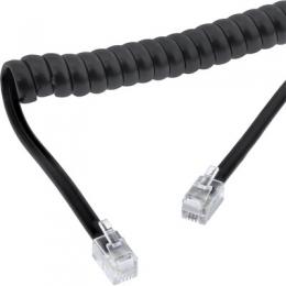 Ein Angebot für InLine Hrer Spiralkabel, RJ10 Stecker / Stecker, schwarz, max. 2m InLine aus dem Bereich Kabel > TAE / ISDN / Western > RJ10 Spiralkabel - jetzt kaufen.