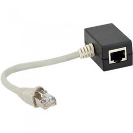 InLine ISDN Verteiler, 2x RJ45 Buchse, 15cm Kabel, mit Endwiderstnden