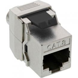 InLine Keystone RJ45 Buchse / LSA Einsatz, SNAP-In, Cat.8.1, schmale Bauform