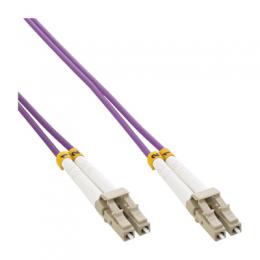 InLine® LWL Duplex Kabel, LC/LC, 50/125µm, OM4, 2m