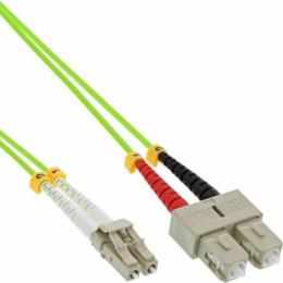 InLine LWL Duplex Kabel, LC/SC, 50/125µm, OM5, 2m