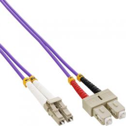 InLine LWL Duplex Kabel, LC/SC, 50/125m, OM4, 10m