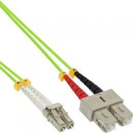 InLine LWL Duplex Kabel, LC/SC, 50/125m, OM5, 15m