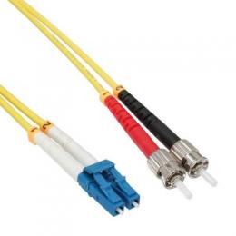 InLine LWL Duplex Kabel, LC/ST, 9/125m, OS2, 2m
