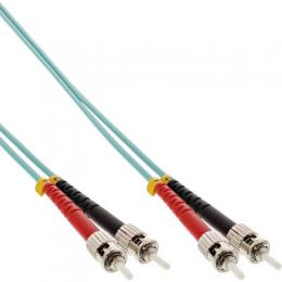 InLine LWL Duplex Kabel, ST/ST, 50/125m, OM3, 2m