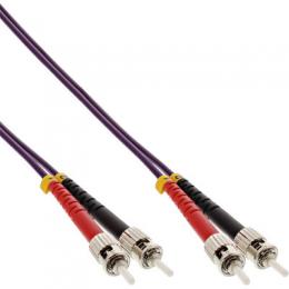 InLine LWL Duplex Kabel, ST/ST, 50/125m, OM4, 2m