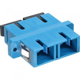 InLine LWL Kupplung, Duplex SC/SC, singlemode, blau, Keramik-Hlse, zum Einbau